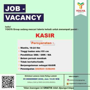 loker yogya subang